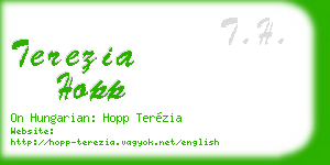terezia hopp business card